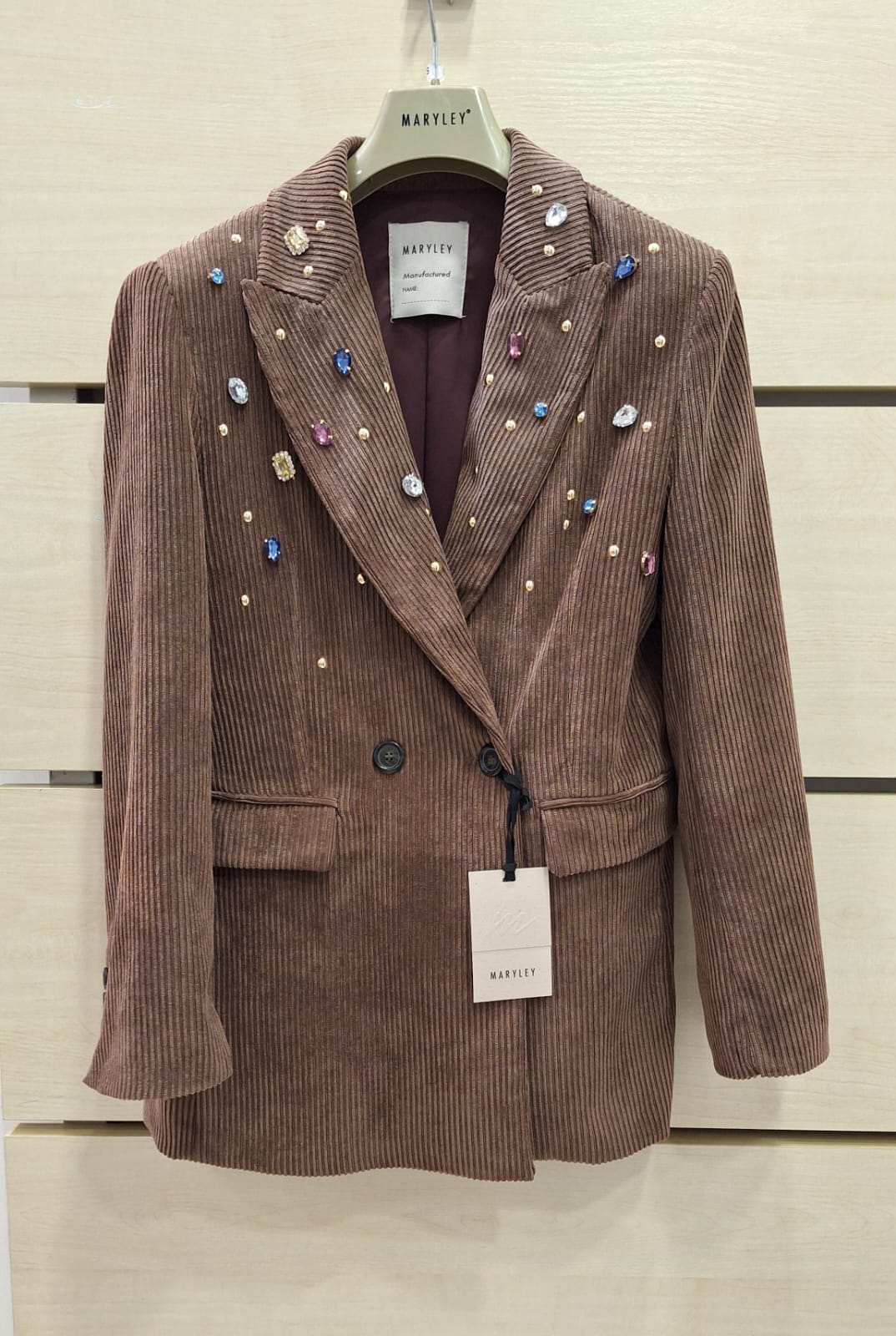 Blazer Velluto con Gemme